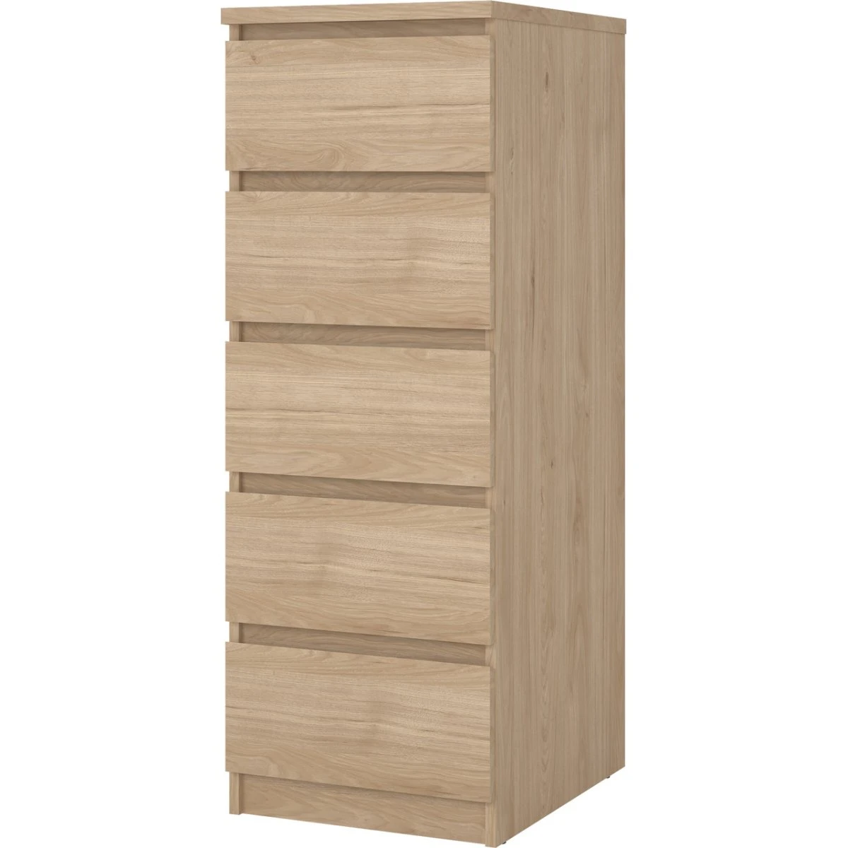 Vesterholm Naia Kommode - 5 skuffer - Jackson Hickory - H111xB40xD50