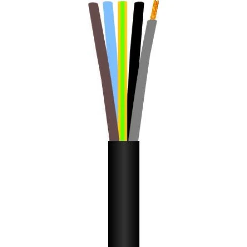 Fix-Pro Gummikabel 5G6 H07RN-F, 50 meter, sort