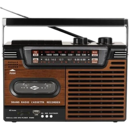 Studio 57 Kassetteafspiller m. Bluetooth, FM & USB, Brun