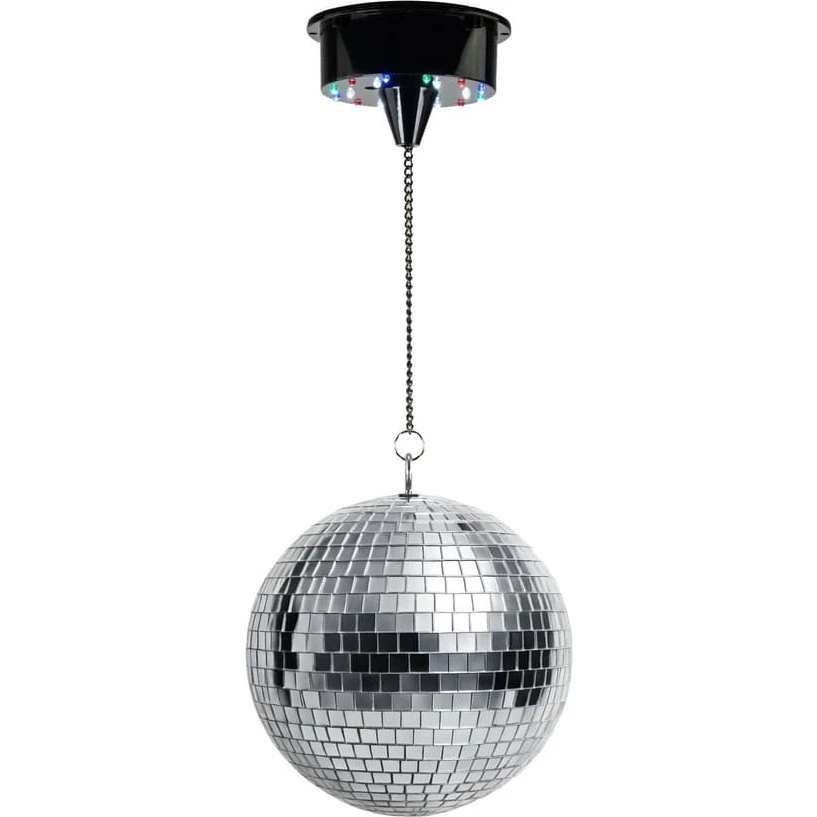 Marconi Batteridrevet Diskokugle m. LED (20 cm)