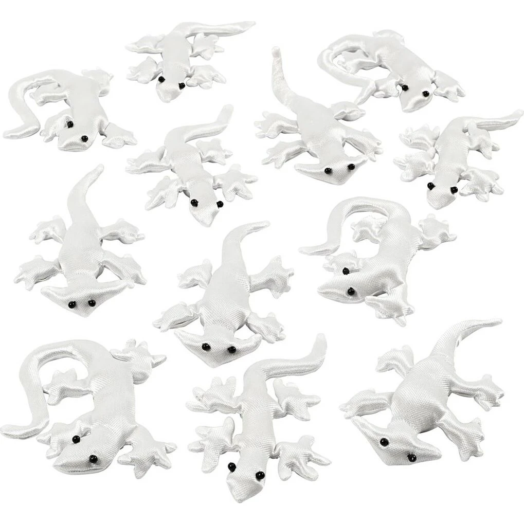 Stofkryb Hvid 10-14 cm - 12 stk.
