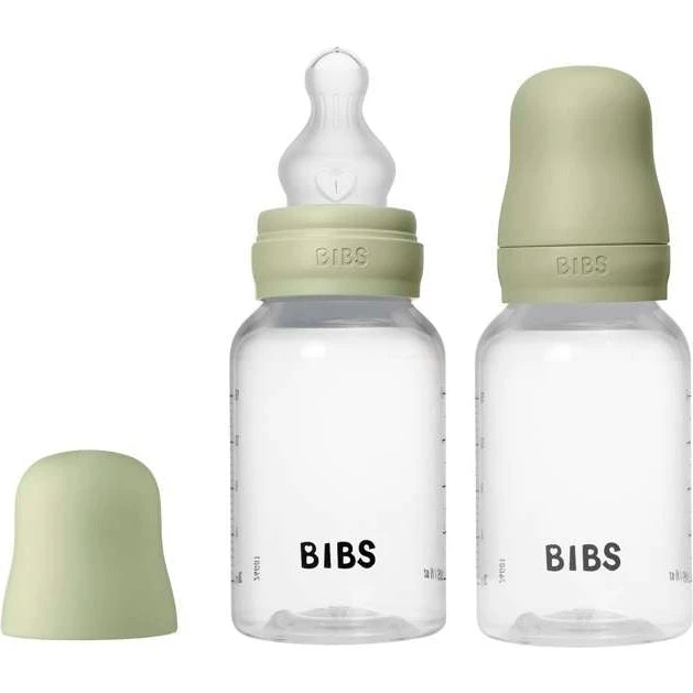 BIBS Sutteflaskesæt 2-pak 150ml Sage - Slow Flow