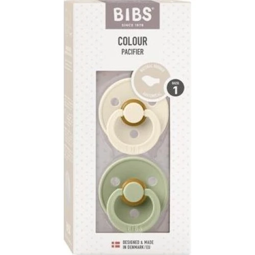 BIBS Colour 2-pak - Str. 1 (0-6 mdr.) - Anatomisk Latex