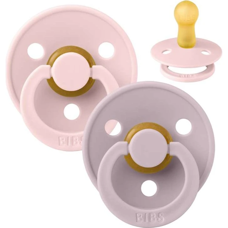 BIBS Rund Colour Sut - 2-pak - Str. 2 - Blossom/Dusky Lilac