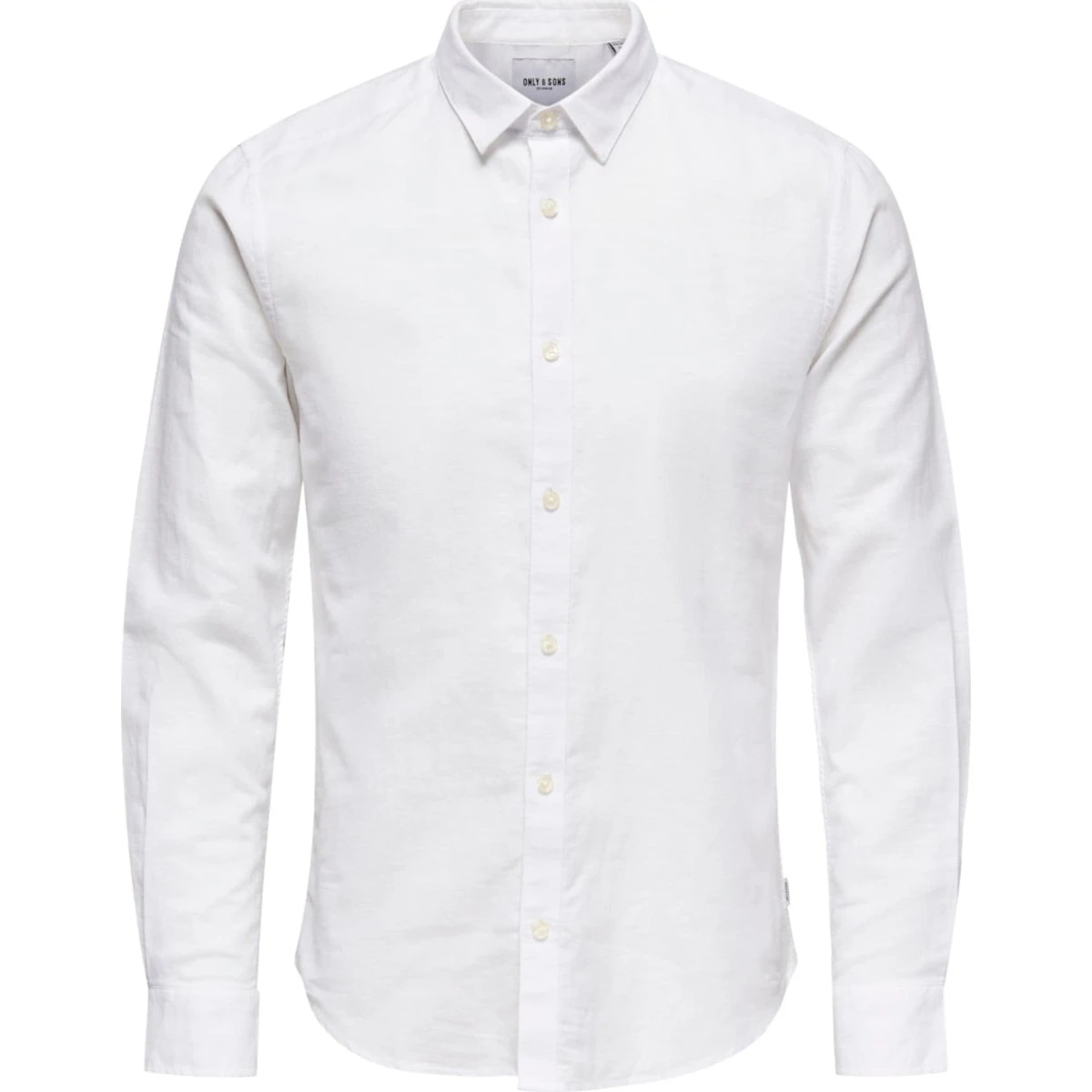 Only & Sons Skjorte ONSCaiden hvid-meleret Slim Fit