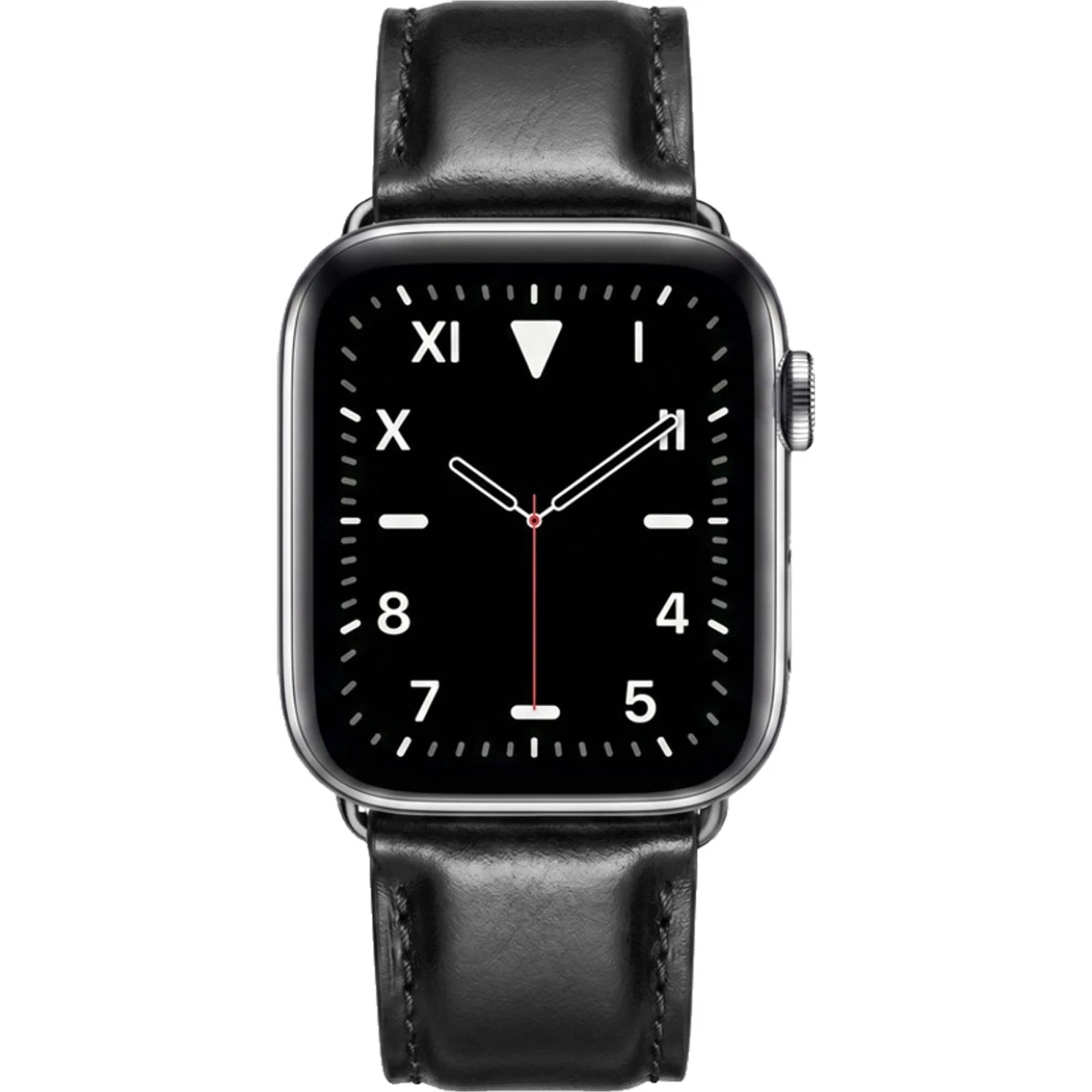 Lippa Apple Watch Læderrem, Sort, 38/40/41/42mm