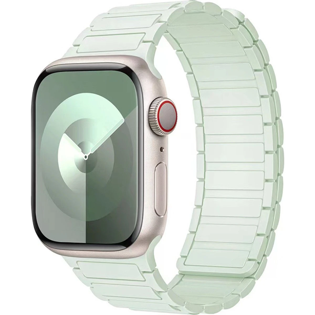 Lippa Magnetisk Silikonerem til Apple Watch 38/40/41/42 mm, Mint