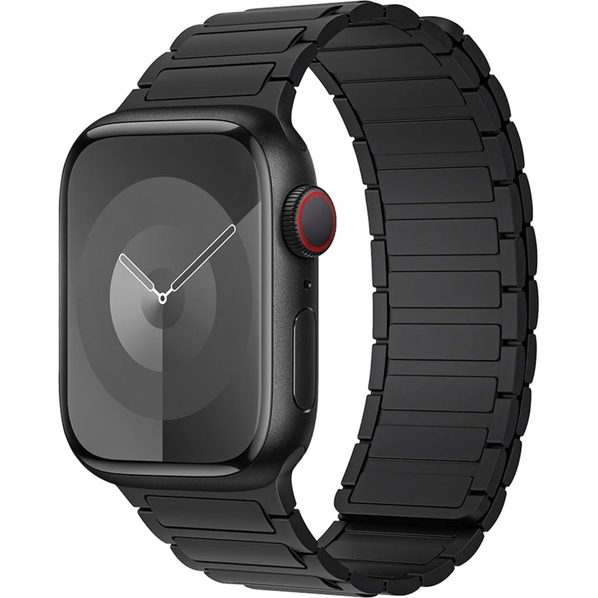 Lippa Magnetisk Silikone Rem til Apple Watch 38/40/41/42 mm - Sort