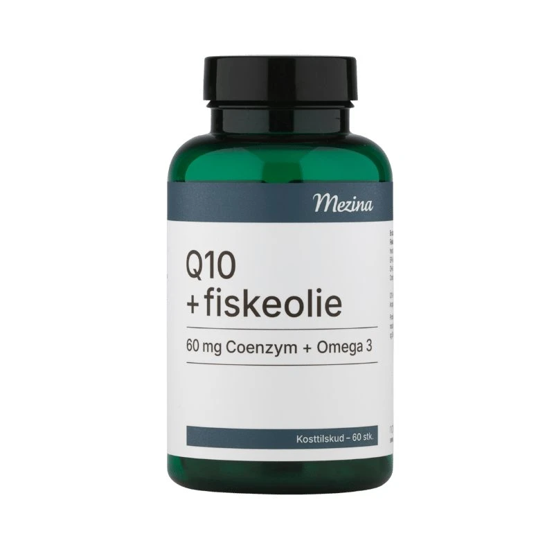 Mezina Q10 + Fiskeolie 60 kap.