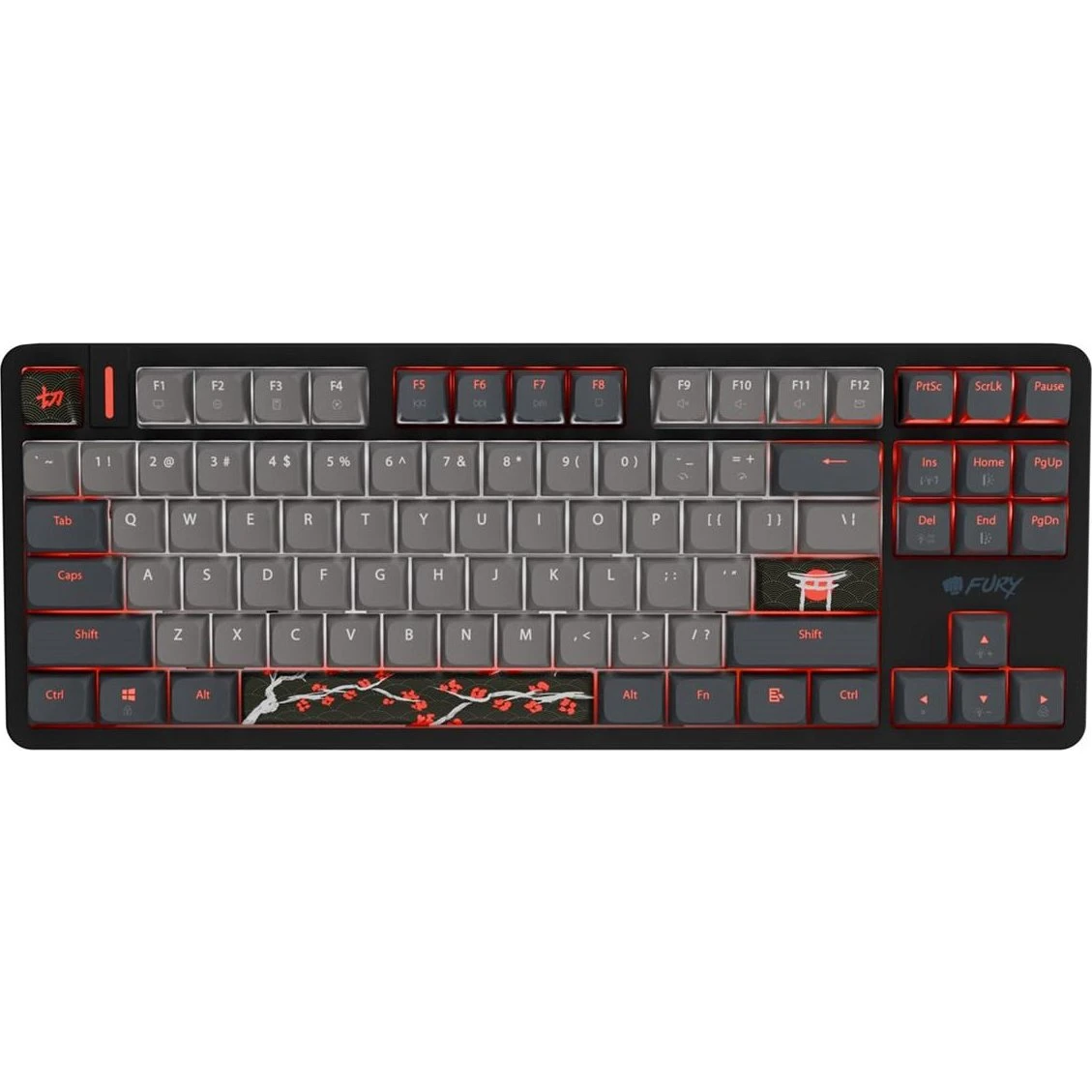 FURY Kanabo K6 Gateron Magnetic Orange RGB Tastatur