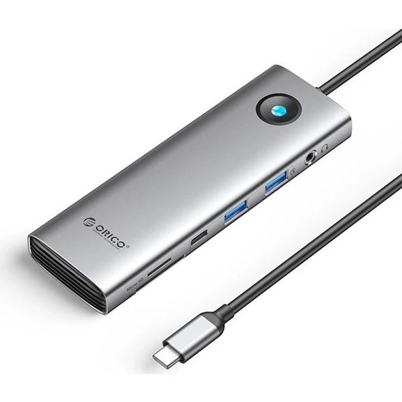 ORICO PW11 9-in-1 USB-C Dockingstation 4K 60Hz 2.5G Ethernet - Grå