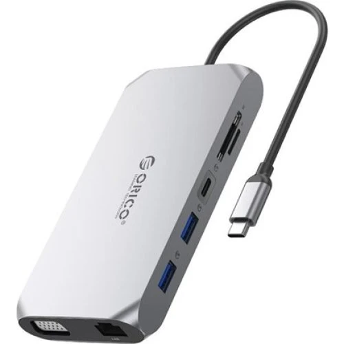 ORICO XCR 12-i-1 USB-C Dockingstation - Grå