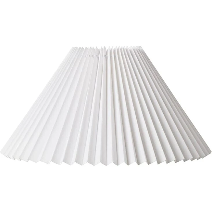 Emma Hacienda Plisseskærm, hvid H20 cm