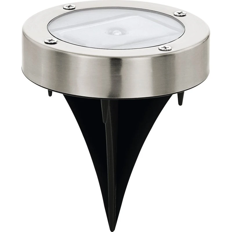 EGLO Solcelle Stibelysning Ø8,5 cm Rustfrit Stål