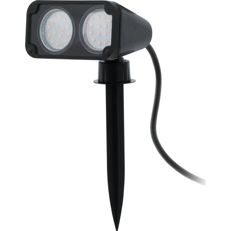 Eglo NEMA 1 udendørs spot med spyd, sort