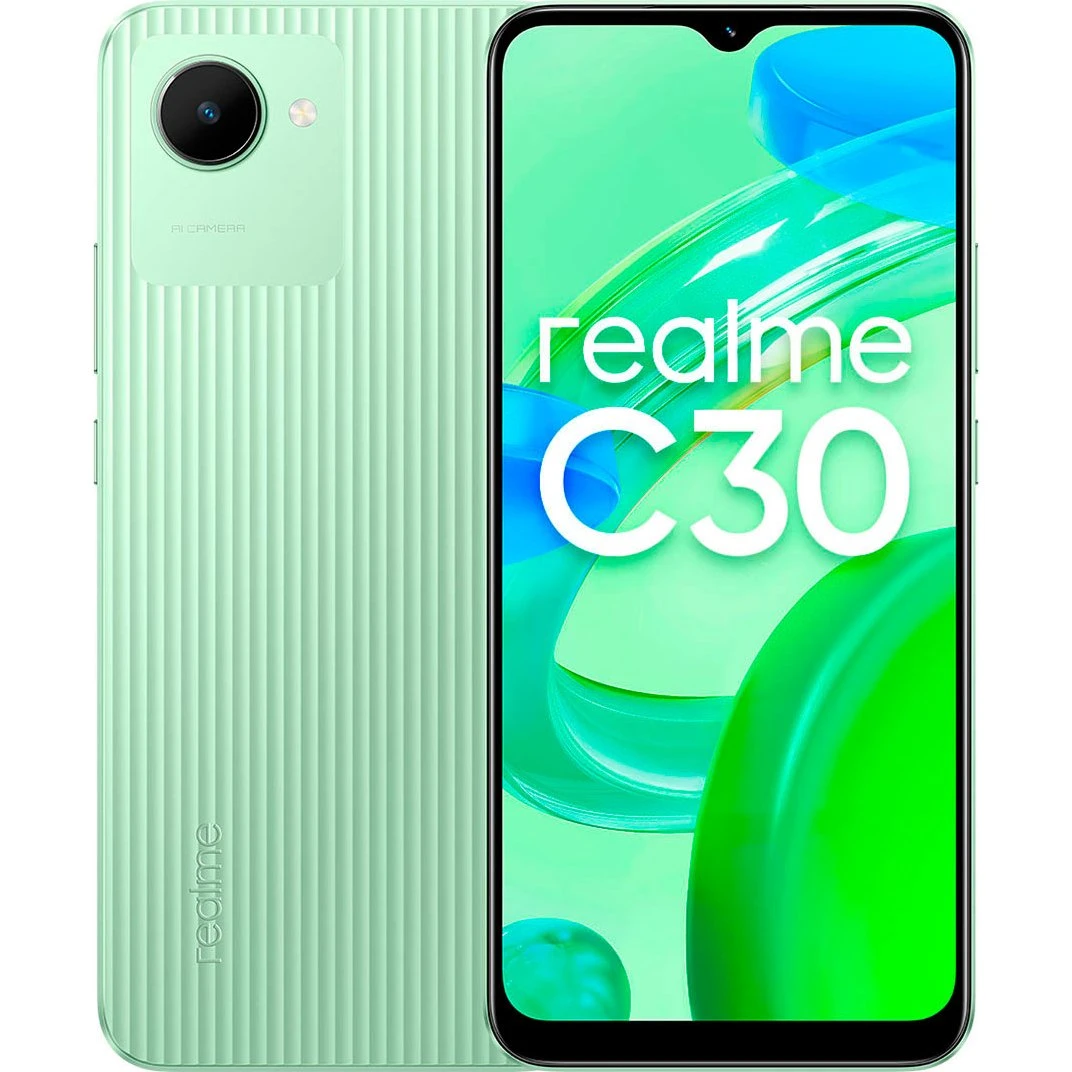 Realme C30 3GB/32GB Grøn - 6,5" Smartphone