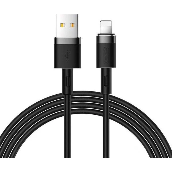 Joyroom Liquid Silicone Lightning Kabel 1.2m - Sort