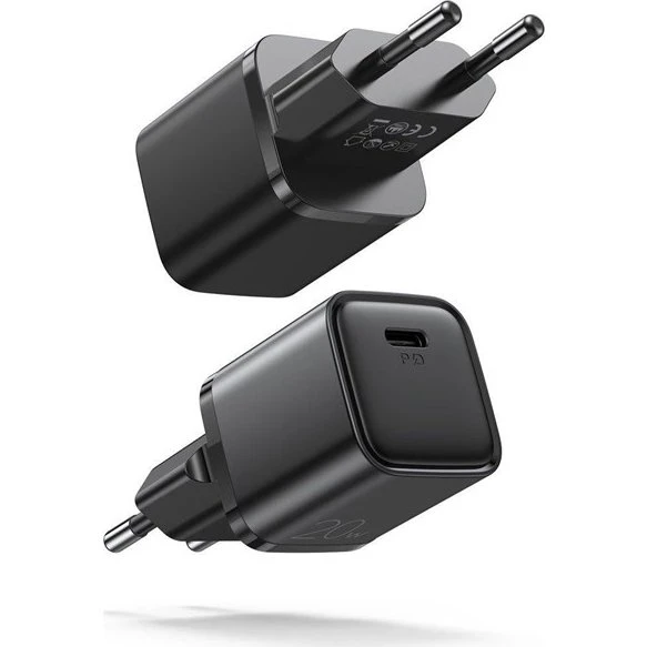 Joyroom L-P202 20W USB-C Fast Wall Charger - Sort