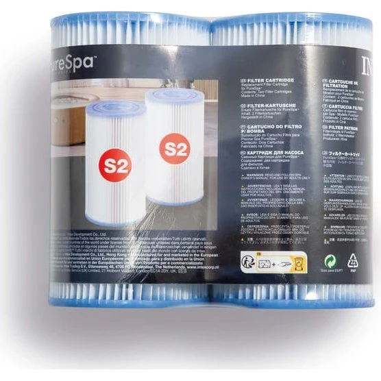 Intex Pure SPA S2 Udskiftningsfilter, 2 stk. (Model 2025)
