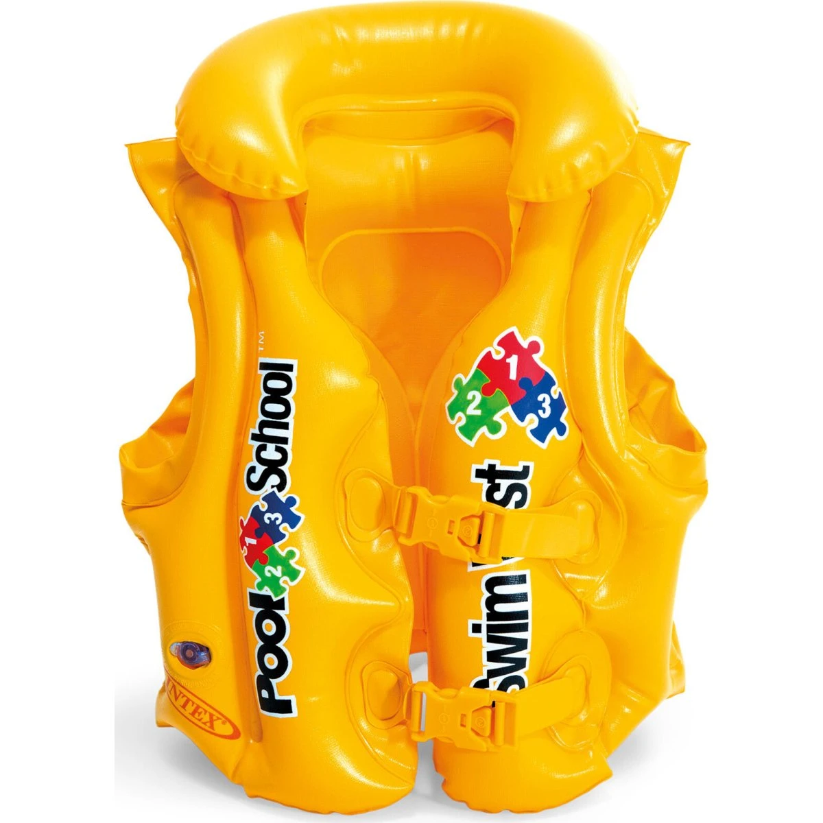 Intex Pool School Deluxe svømmevest, 3-6 år, 19-30 kg, Gul