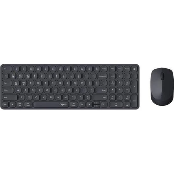 RAPOO 9310M Trådløst Tastatur og Mus Sæt - Ultratyndt - Sort