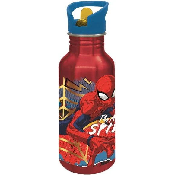 Euromic Spiderman Alu Flaske Sipper 545 ml (Rød)