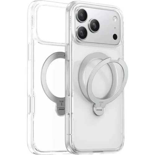 Torras Ostand Q3 Spin - Clear - iPhone 17 Pro Max