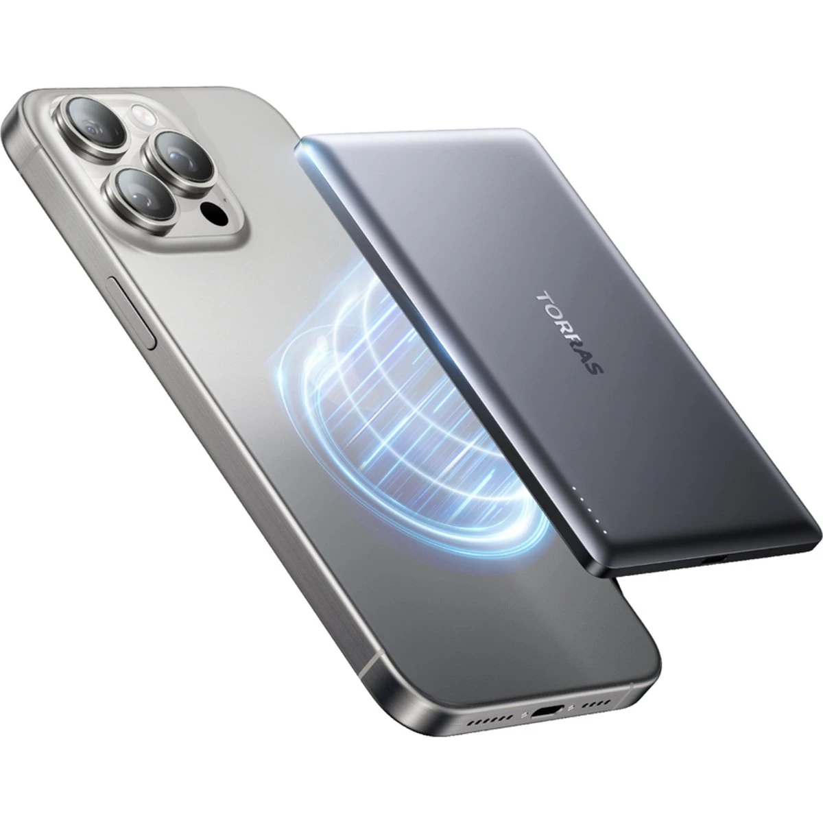 TORRAS MiniMag 5.000 mAh MagSafe Powerbank, Grå