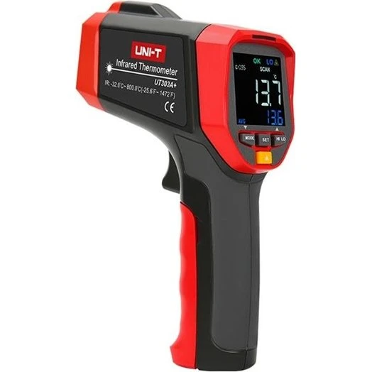 Uni-T UT303A+ Infrarødt termometer (-32°C til 800°C)