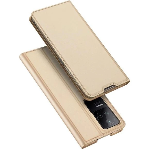 Dux Ducis Skin Pro Flip Cover til Xiaomi Poco F4 5G - Gold