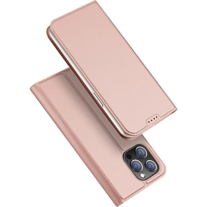 Dux Ducis Skin Pro iPhone 15 Pro Pungcover i PU-læder - Rosa