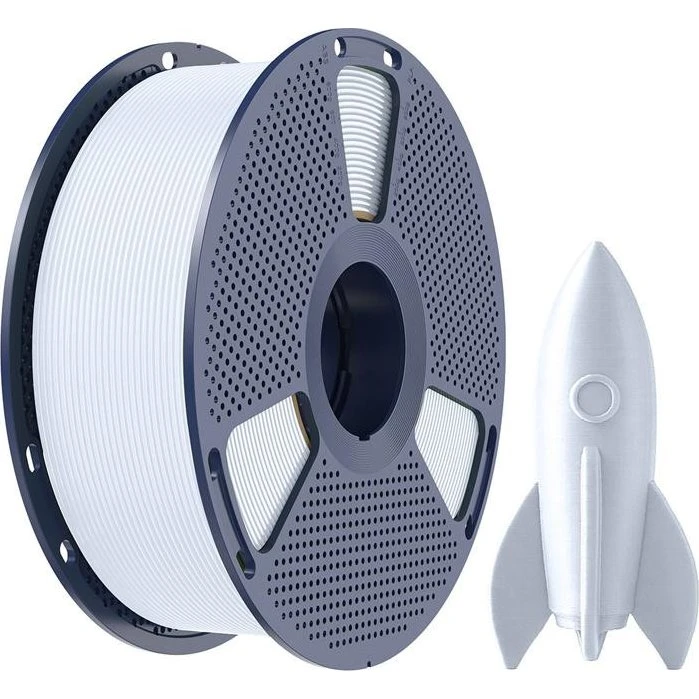 Sunlu High-Speed PLA Filament - Hvid, 1.75mm, 1kg