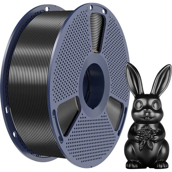 Sunlu PLA+ Silk Filament 1.75mm, 1kg - Sort