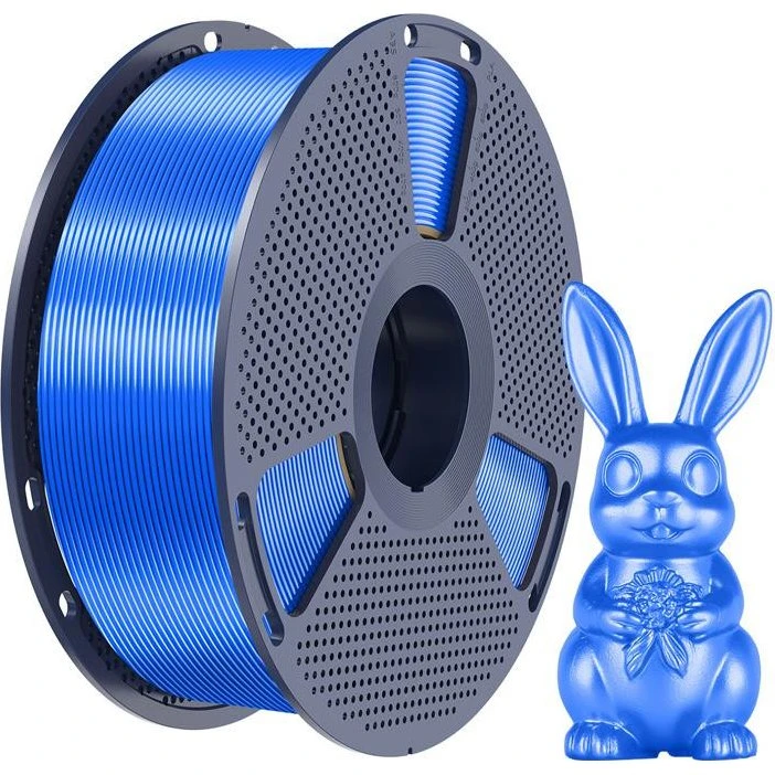 Sunlu PLA+ Silk Filament - Blå, 1.75mm, 1kg