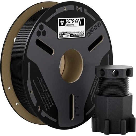Elegoo PETG-CF Filament - Sort, 1kg