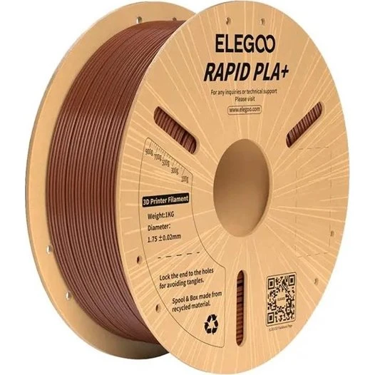 Elegoo Rapid PLA+ Filament, Brun, 1 kg