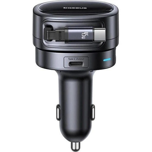 Baseus PrimeTrip VR1 60W Biloplader med udtrækkeligt USB-C kabel
