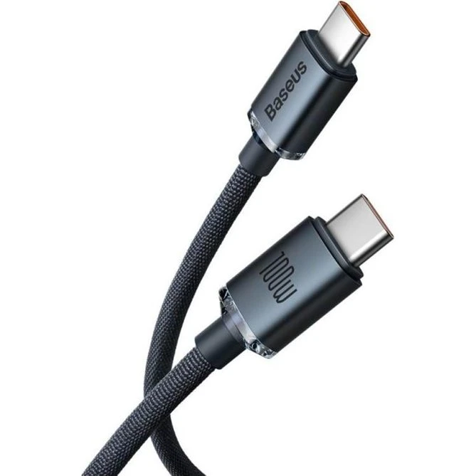 Baseus CAJY000701 USB-C til USB-C kabel, 2m, Sort