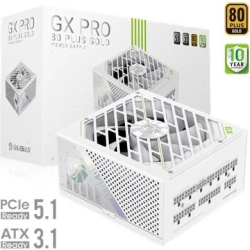 GameMax GX PRO 1050G WH 1050W Strømforsyning - Hvid