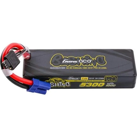 Gens ace Tattu G-Tech 5300mAh 7.4V 100C 2S1P LiPo EC5