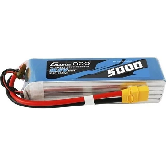 Gens ace GEA50005S60X9 LiPo Batteri 5000mAh 18.5V 60C 5S1P XT90