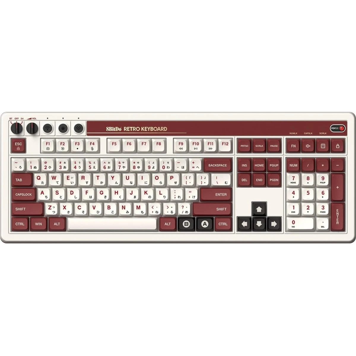 8BitDo Retro 108 Mechanical Keyboard Fami Edition
