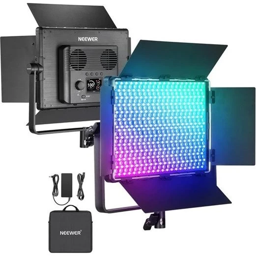 Neewer RBB1200 RGBCW LED-lys med 60W og RGB-kontrol