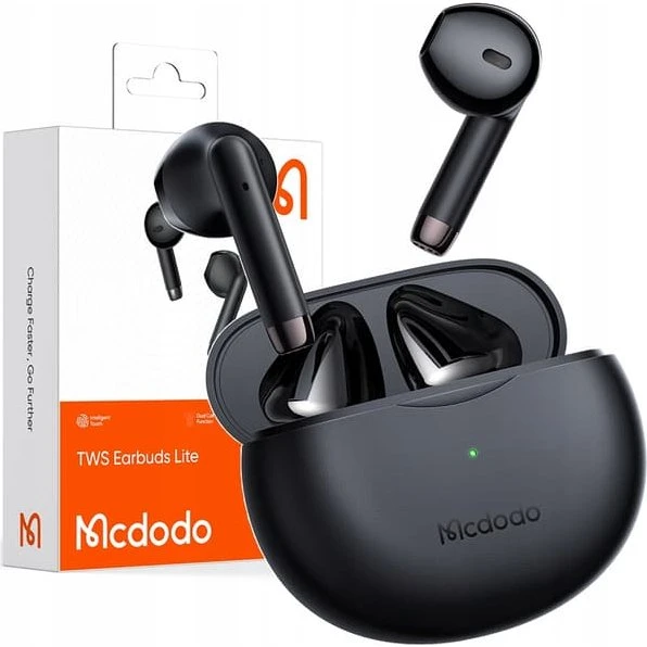 Mcdodo Dynamic Bluetooth 5 In-Ear Hovedtelefoner med Etui - Sort