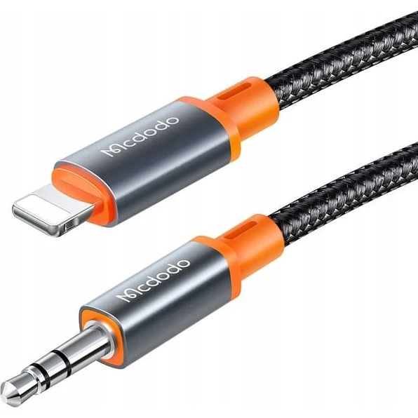 Mcdodo Lightning til 3,5 mm Jack Adapter AUX-kabel, 1m