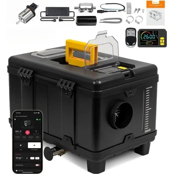 Sunster 8KW Dieselvarmer med Bluetooth & Fjernbetjening