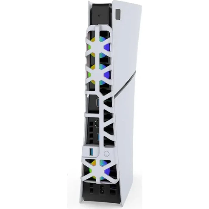 Dobe RGB Cooling Fan til PS5 Slim - Hvid