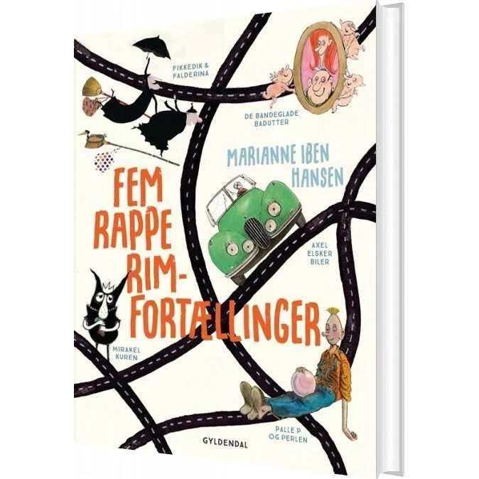 Fem rappe rim-fortællinger – børnebog (hardcover)