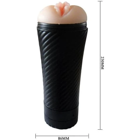 Lybaile Pink Pussy Masturbator med vibration i rør