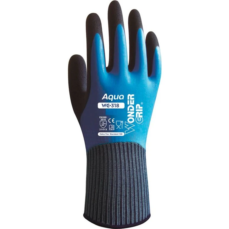 Wonder Grip WG-318 Aqua Arbejdshandsker (Str. L/09)